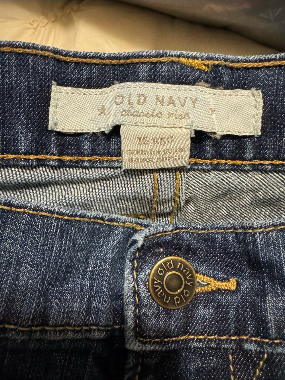 Old Navy Dark Blue Denim Capris